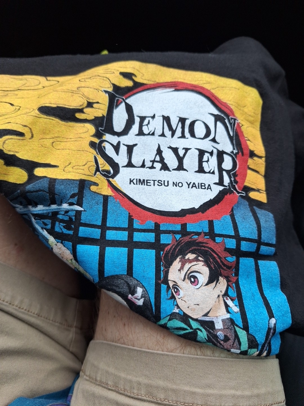 Demon Slayer Kimetsu No Yaiba Graphic Tee - Black Size Small